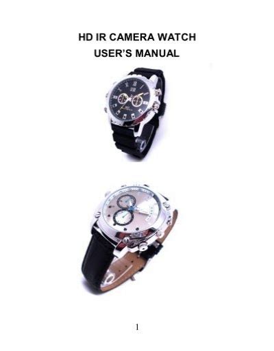 Hd Ir Camera Watch Users Manual