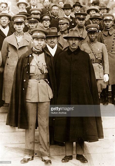 From Left To Right Manchurian Leader Chang Hsueh Liang Nicknamed