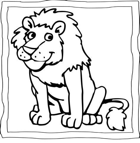 Lion Coloring Book Easy And Fun Lions Coloring Pages For Kids Made