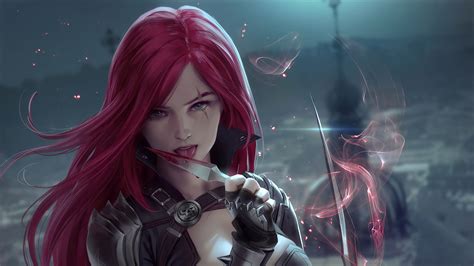 2560x1440 Redhead Fantasy Warrior Girl With Sword 4k 1440p Resolution