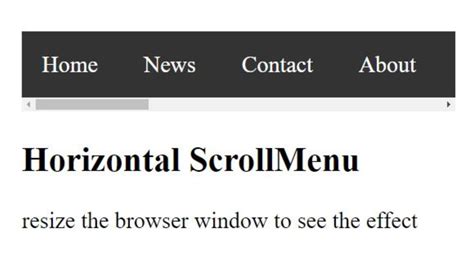 How To Design Horizontal Scrolling Menu Using Html And Css Youtube