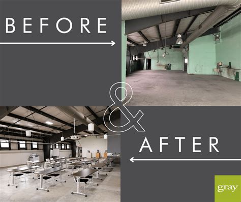 Before After Warehouse Renovation Gray Design Group