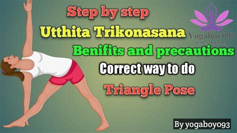 Trikonasana Step By Step Extended Triangle Pose Utthita Trikonasana