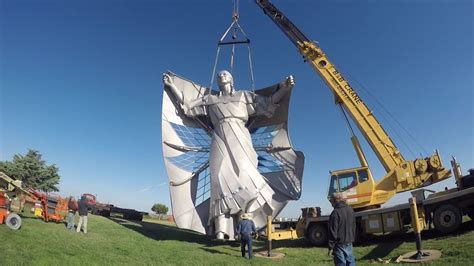 A 50 Foot Tall Statue Has Been Installed In Chamberlain South Dakota