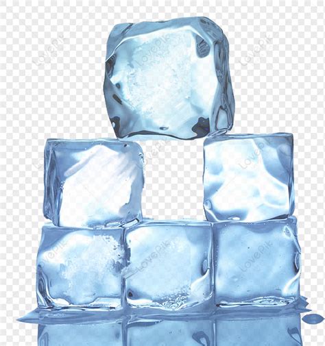 Ice Block Blue Ice Block Cubes Ice Packaging Png Image Free Download