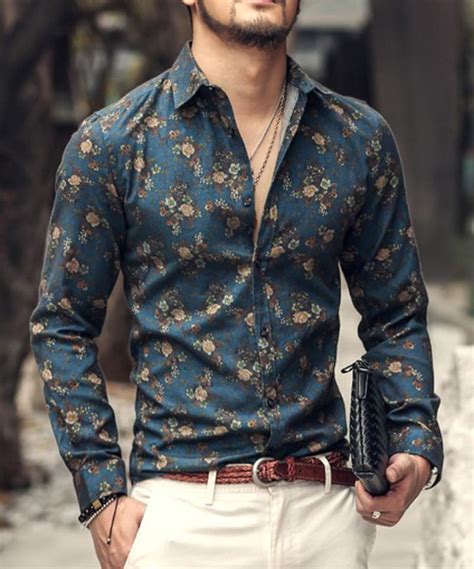 Mens Floral Long Sleeve Shirt Zorket Smart Casual Ideas In 2019