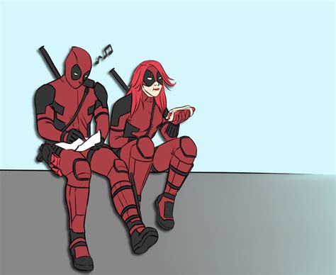 Deadpool And Ladypool Black Widow By Xcandyslice On Deviantart