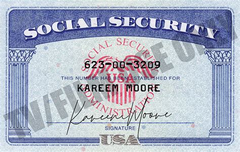 Social Security Card 2000 Hand Prop Room
