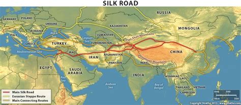 Map From Stratfor Showing The Various Main Trade Routes Across Central