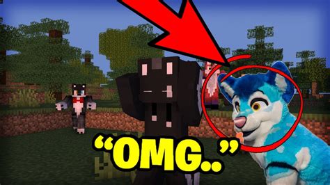 I Trolled My Friend With A Furry Minecraft Mod Youtube