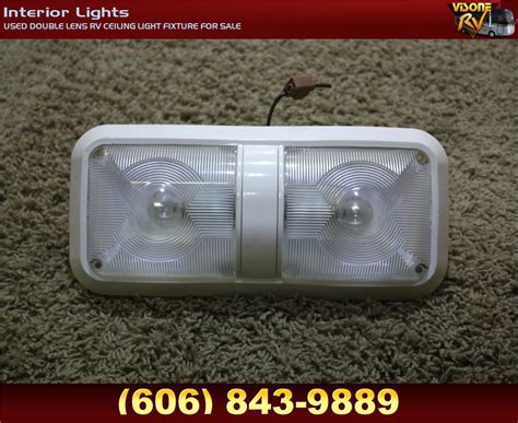 Rv Interiors Used Double Lens Rv Ceiling Light Fixture For Sale