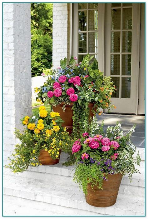 Floral magic beautiful front door flower pots change your exterior from drab to fab. 12 Awesome DIY Container Garden Projects you can do ...