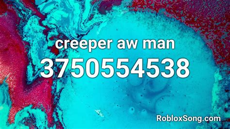 Creeper Aww Man Lyrics Roblox Creeper Aww Man Youtube