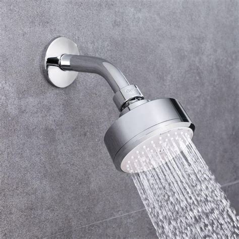 Grohe Tempesta Chrome 4 Spray Shower Head In The Shower Heads Department At