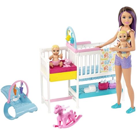 Barbie Niñera Gemelos Skipper Babysitters Playset / H | Mercado Libre