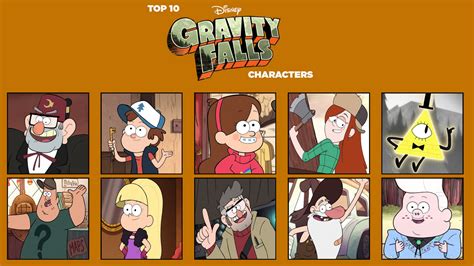 My Top 10 Favorite Gravity Falls Characters By Rainbine94 On Deviantart