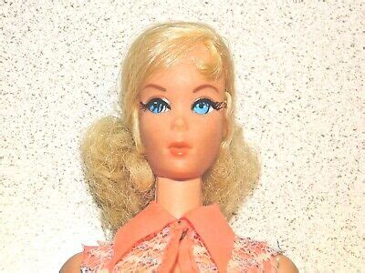 Barbie Vintage Platinum Blonde Nape Curl Talking Barbie Doll Ebay