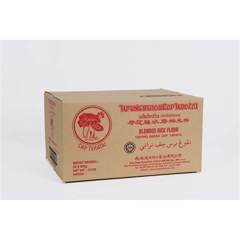 Tepung beras cap teratai 1kg shopee malaysia. Tepung Beras Cap Teratai 500G X 20 | Shopee Malaysia