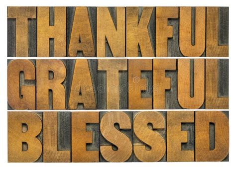 Thankful Grateful Blessed Thanksgiving Theme Stock Photo Image Of