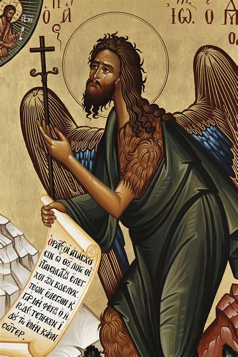 Saint John The Baptist Orthodox Icon St John The Forerunner Etsy
