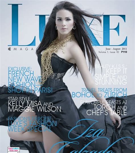 Iza Calzado For Luxe Magazine June August 2011 Pinay Celebrity Online Pco Celebrity Photos