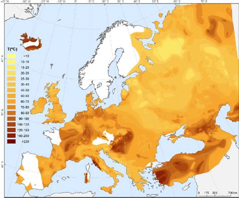 Geothermal Energy Map Europe