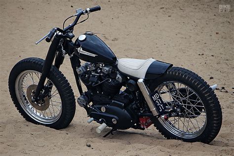 Custom Harley Ironhead Sportster By Pancake Customs Motori Motociclette