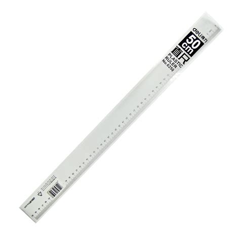 Dl Dl 6250 Straight 50cm Ruler Plastic Transparent Ruler 50 Centimeter