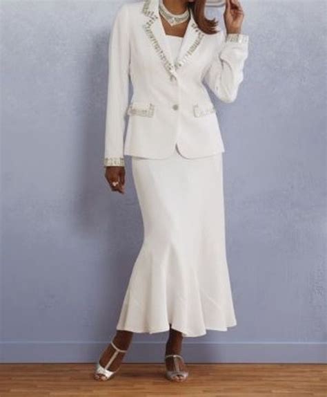 Mother Of Bride Wedding Evening Dinner White Women S 2pc Skirt Suit Plus 20w 2x Womens Skirt