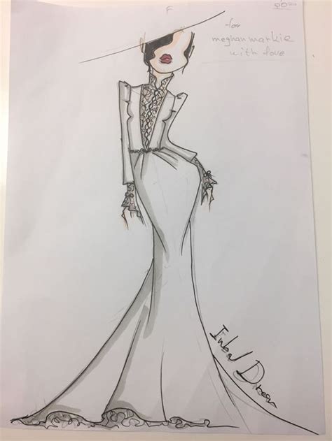 Designers Sketches For Meghans Wedding Dress Leaked Herie
