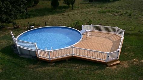 Above Ground Pool Deck Kits Wood Youtube