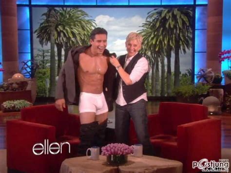 mario lopez strips down to his underwear for ellen degeneres