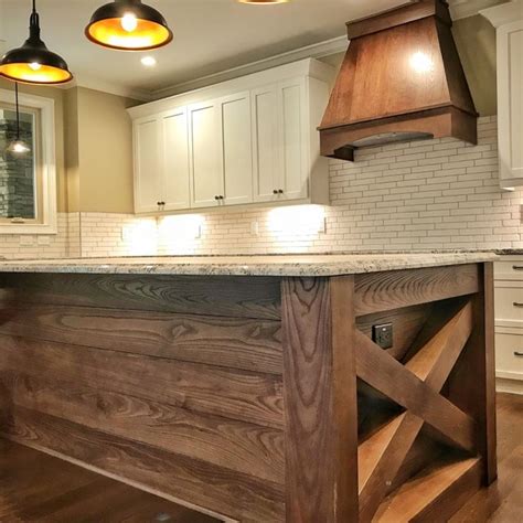 Cabinets wheeling brings you the very best in custom made cabinets for your new home construction or home remodeling project. Stained Ash wood island with chunky X's in 2020 | Kitchen ...