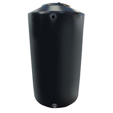 Chem Tainer Industries 550 Gal Black Vertical Water Storage Tank