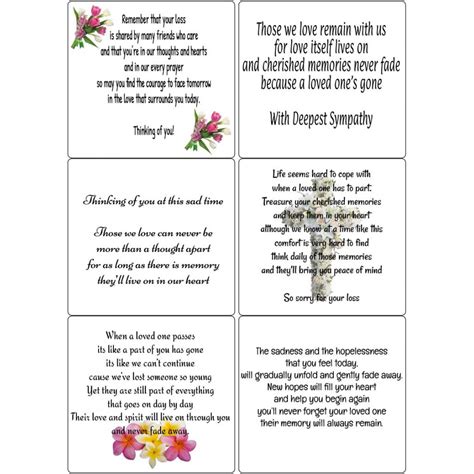 Free Printable Verses For Sympathy Cards Sympathy Card Quotes