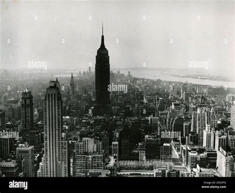 Aerial View Of The Empire State Building And Lower Manhattan New York
