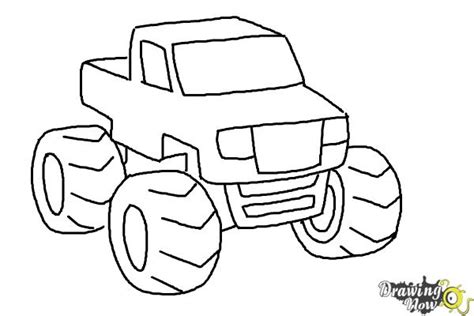 How To Draw A Monster Truck Step By Step
