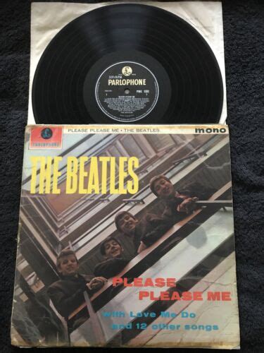 The Beatles Please Please Me Vinyl Lp Mono Pmc1202 1963 3rd Press
