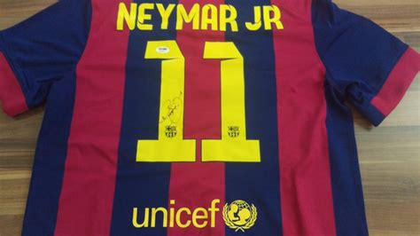 Original Neymar 10 Signed Barcelona Nike Home Jersey Catawiki