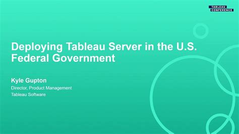 Deploying Tableau Server In The Us Federal Government Youtube