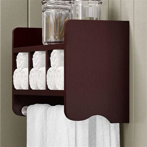 Bolton Bathroom Storage Cubby And Towel Bar Wall Shelf Almacenamiento