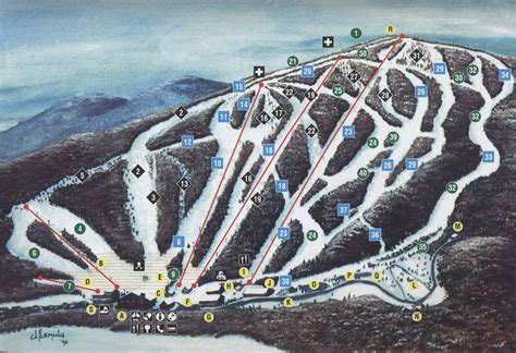 Brodie Ski Trail Map Lanesboro Malrm Mappery