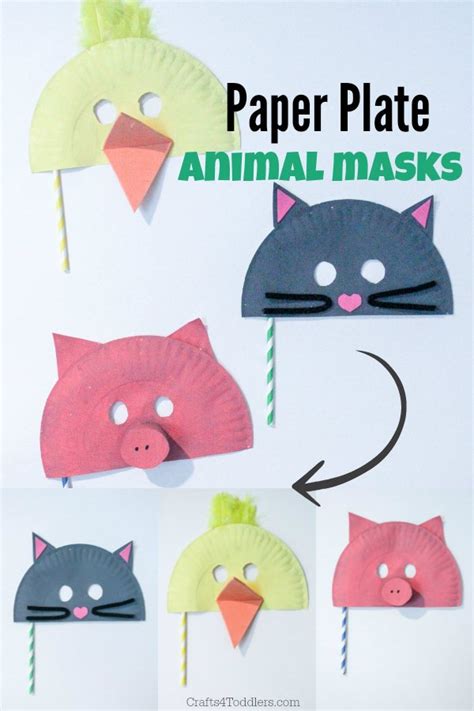Animal Mask Paper Plate And Woodland Animal Masks Template