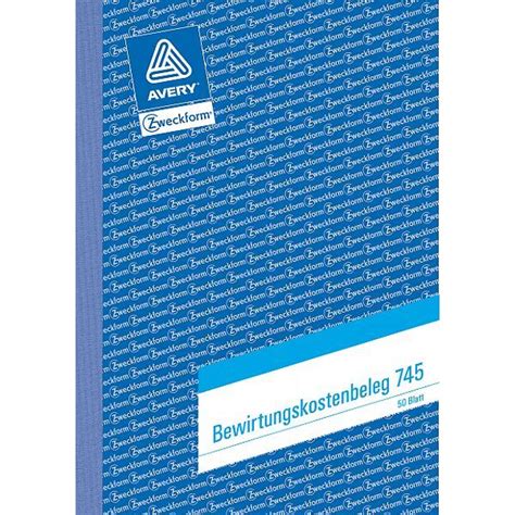 We have been building and continuously improving our service for more than 50 years. Bewirtungskostenbeleg Zweckform 745