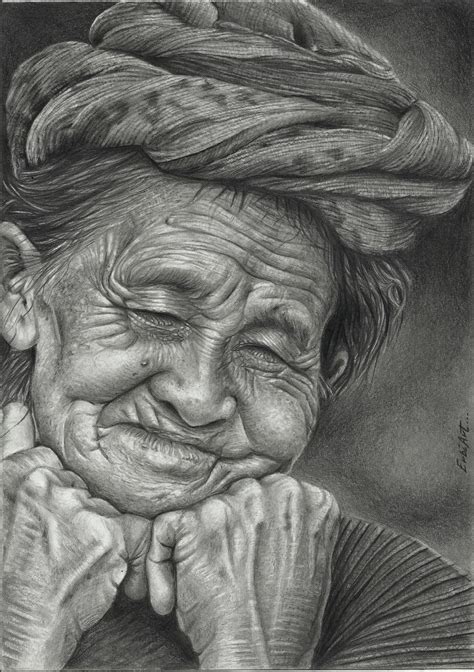 Old Woman Color Pencil Sketch Drawings Shading Drawing Images And