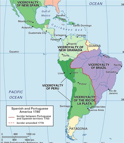 Colonial Latin America Map
