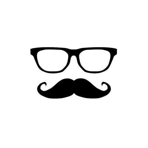 Fake Mustache And Glasses Clip Art Library