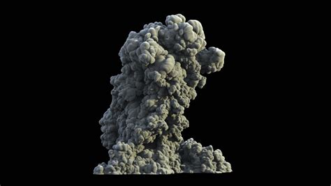 Super Detailed Smoke Explosion In Slow Motion Shockwave Effect