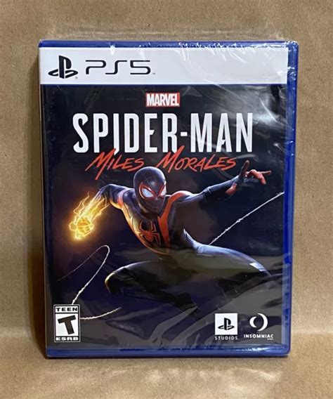 Marvels Spider Man Miles Morales Sony Playstation 5 Ps5 Case Dent