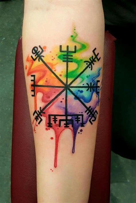 Maybe you would like to learn more about one of these? Image result for icelandic stave tattoo watercolor | Nordic tattoo, Tattoos, Viking tattoos